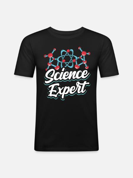 Scientific Expert Science Science - Men's Slim Fit T-Shirt - black