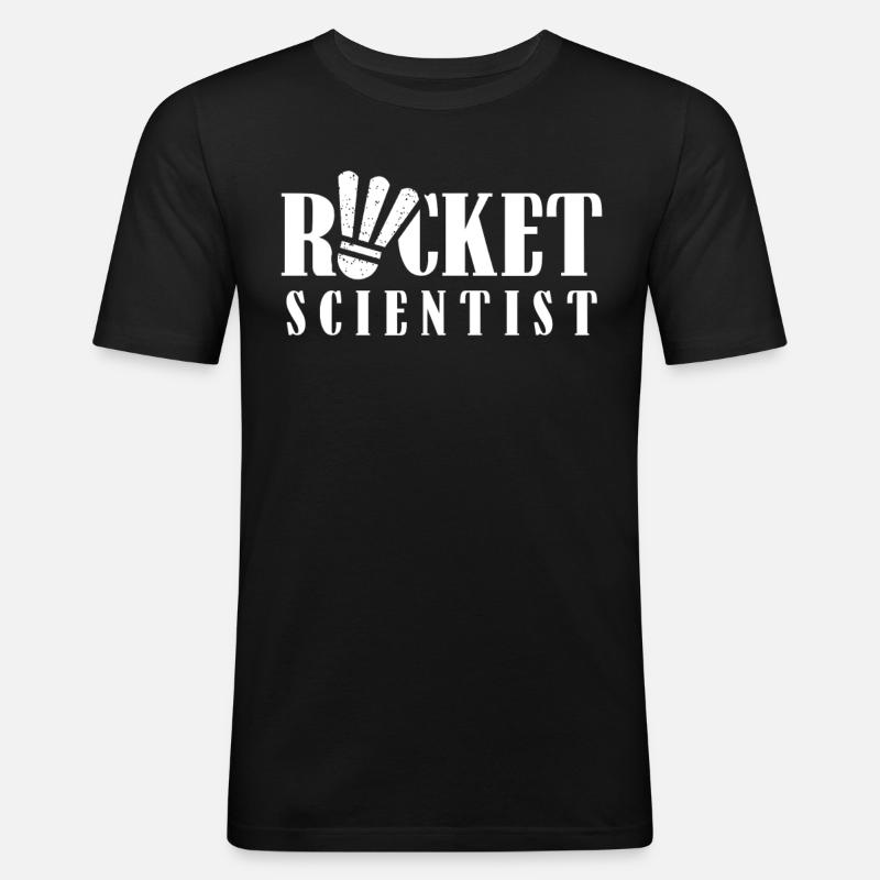 Thug Scientist Racket Scientist - Men's Slim Fit T-Shirt - black