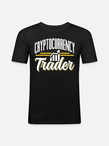 Cryptocurrency Trader Crypto Crypto Trader - Men's Slim Fit T-Shirt - black