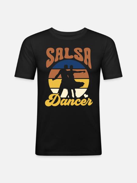 Salsa Dancer Dancing Hobby Dance - Men's Slim Fit T-Shirt - black