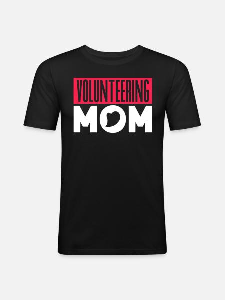 Bénévole mère Profession Bénévole Bénévole - T-shirt près du corps Homme - noir