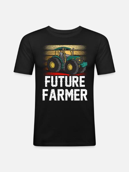 Future Farmer Farm Farmer Farmers - Men's Slim Fit T-Shirt - black