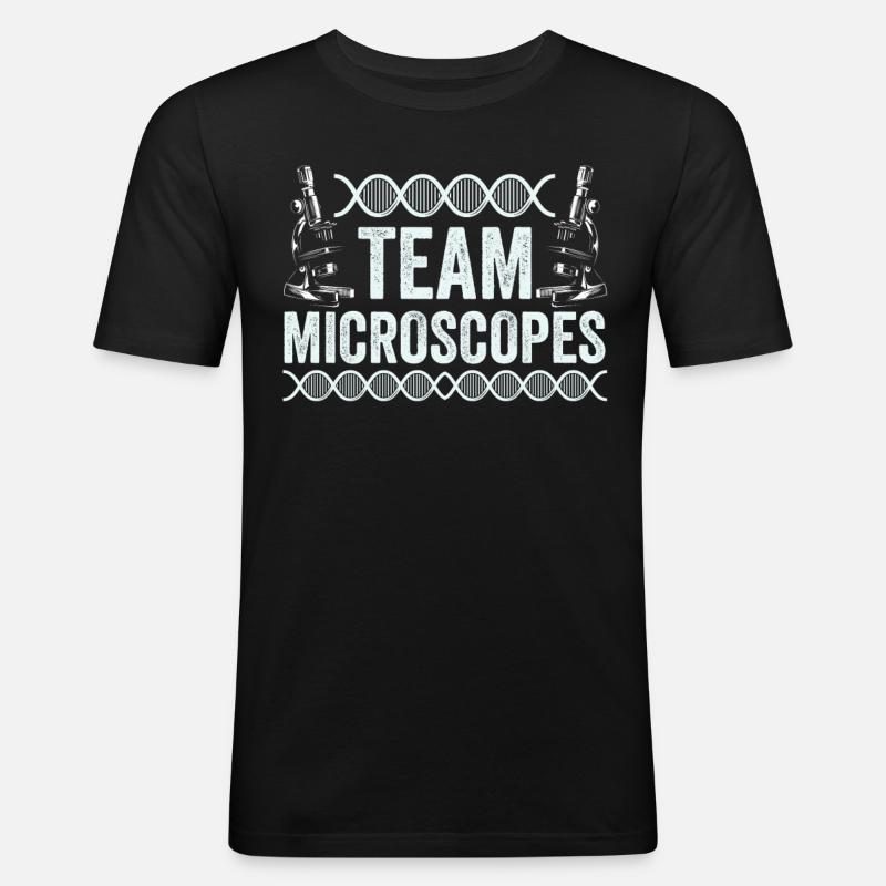 Équipe Microscopes Microscopes Dictons Microscope - T-shirt près du corps Homme - noir