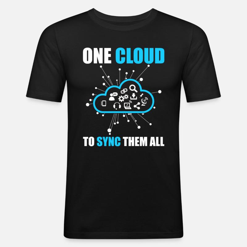 Administrateur Cloud Devops - T-shirt près du corps Homme - noir