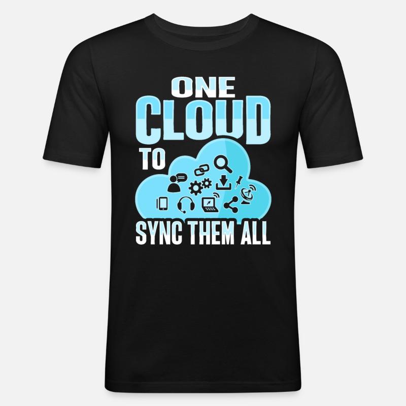 Cloud-Administrator Cloud-Devops - Männer Slim Fit T-Shirt - Schwarz