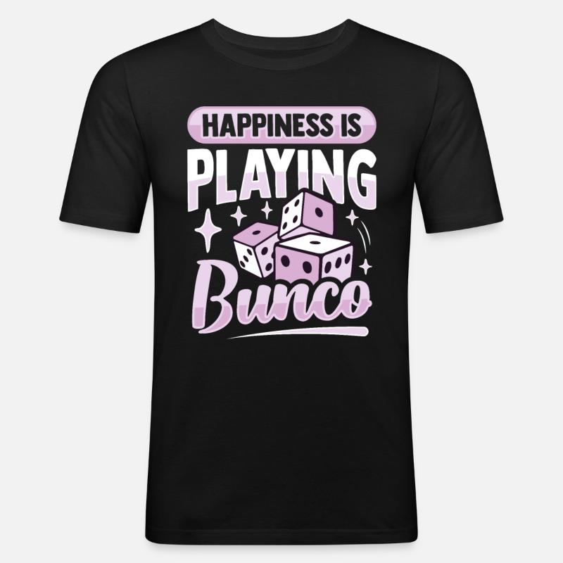 Bunco - Männer Slim Fit T-Shirt - Schwarz