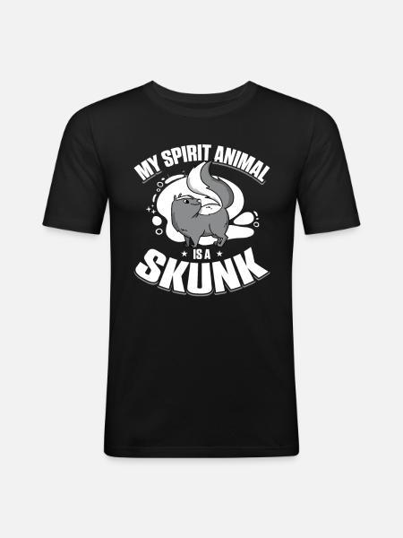 Skunk - Men's Slim Fit T-Shirt - black