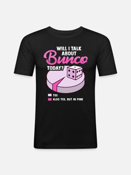 Bunco - Männer Slim Fit T-Shirt - Schwarz