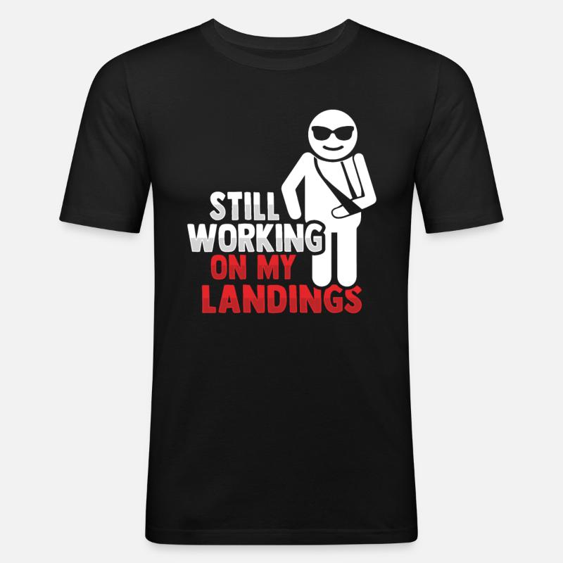 Fractured arm Broken arm - Men's Slim Fit T-Shirt - black