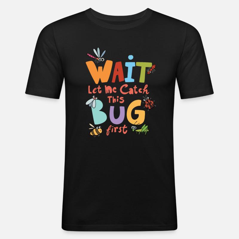 Conception d’insectes - T-shirt près du corps Homme - noir