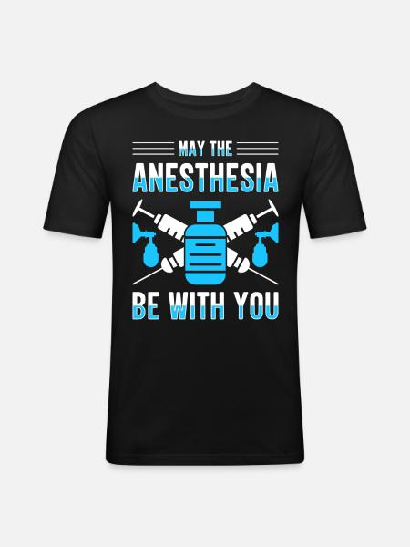 Anesthesiologist Anesthesia Anesthesiology Anesthesiologist - Men's Slim Fit T-Shirt - black