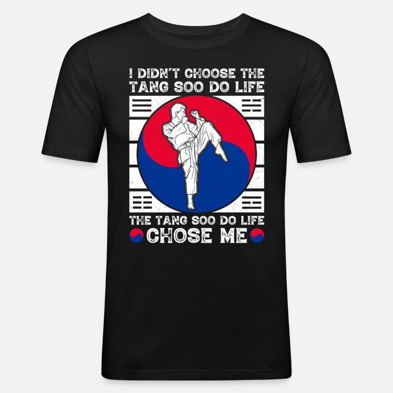 Tang Soo Do Geschenk - Männer Slim Fit T-Shirt - Schwarz