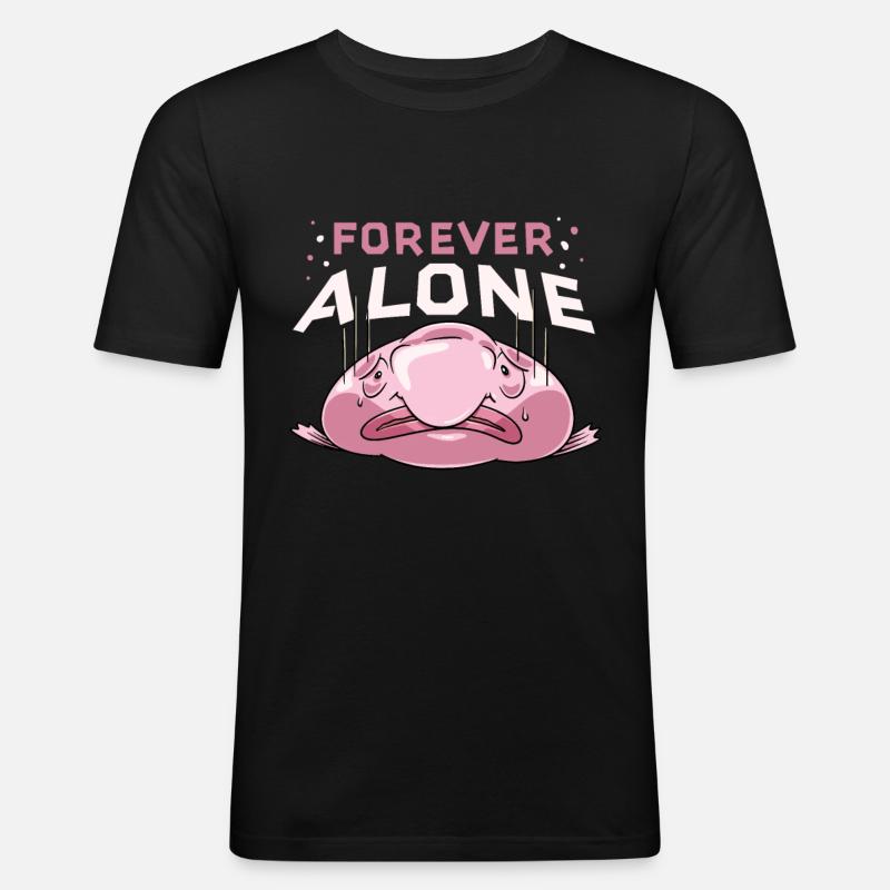 Blobfisch - Männer Slim Fit T-Shirt - Schwarz