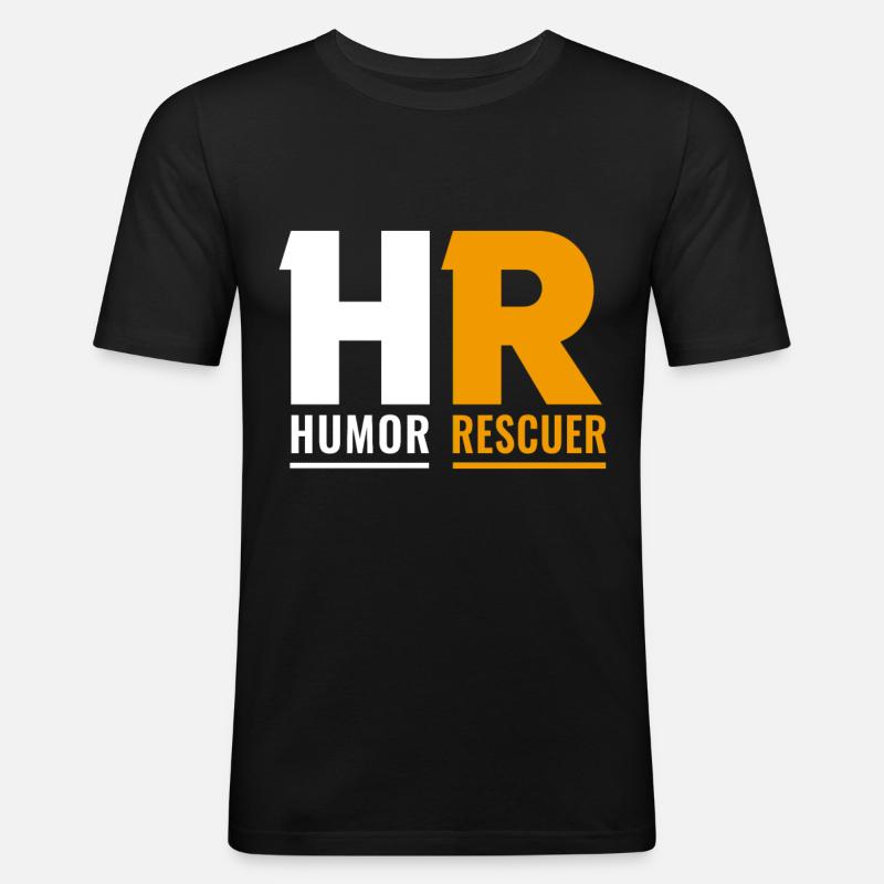 Beruf: Hr-manager Im Personalwesen - Männer Slim Fit T-Shirt - Schwarz
