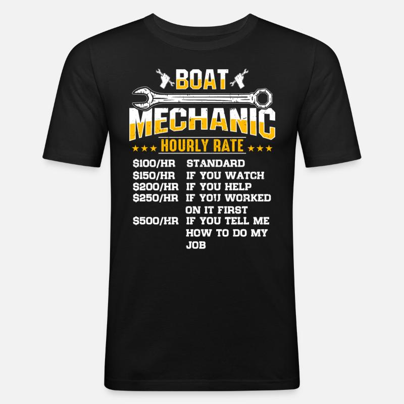 Mechanical Engineer Engineer Profession - Men's Slim Fit T-Shirt - black