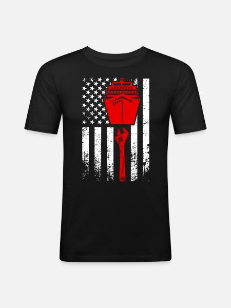 Mechanical Engineer Engineer Job - Men's Slim Fit T-Shirt - black