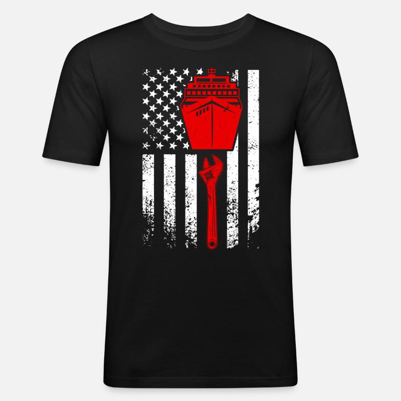 Mechanical Engineer Engineer Job - Men's Slim Fit T-Shirt - black