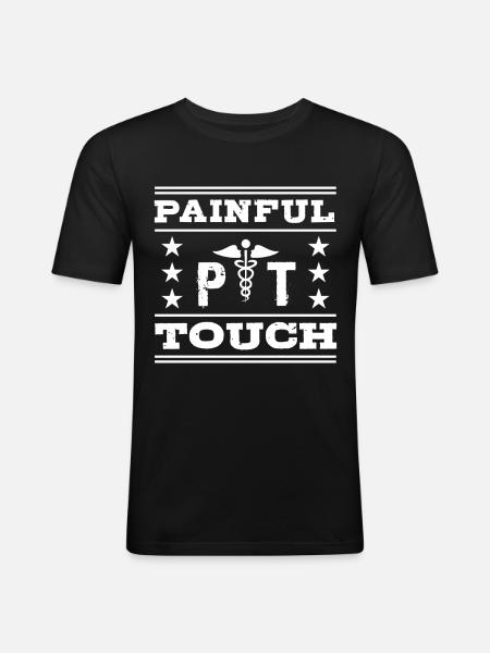 PT Physiotherapy Physiotherapist Job - Men's Slim Fit T-Shirt - black