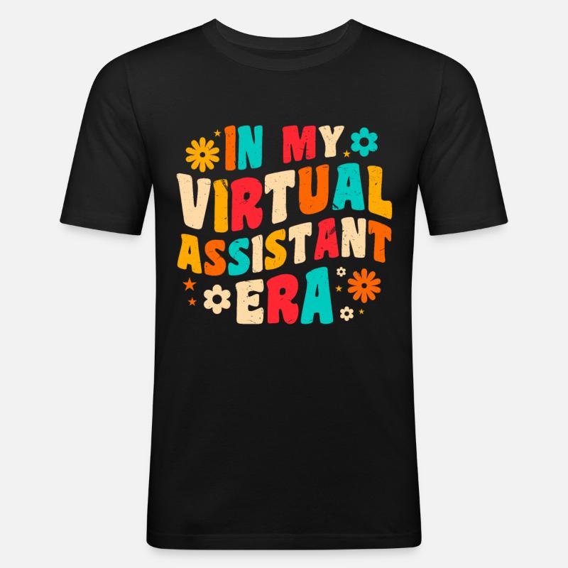 Freelancer Profession Self-employed Virtual - Men's Slim Fit T-Shirt - black