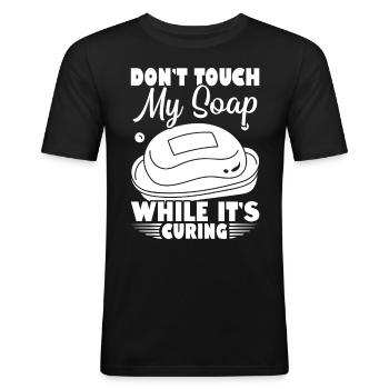 Saponification Soap Making Soap Boiler - Men's Slim Fit T-Shirt - black - Front - Nik (191cm)