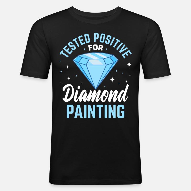 Hobby Diamond Painter Diamant - Men's Slim Fit T-Shirt - black