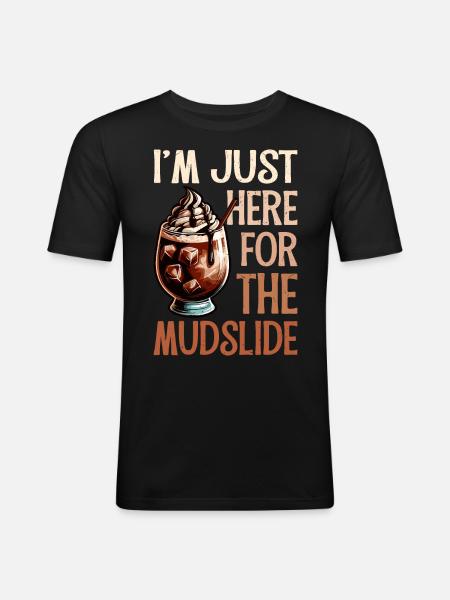 Mudslide Cocktail - Männer Slim Fit T-Shirt - Schwarz