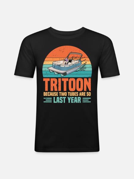 Tritoon Captain - Men's Slim Fit T-Shirt - black