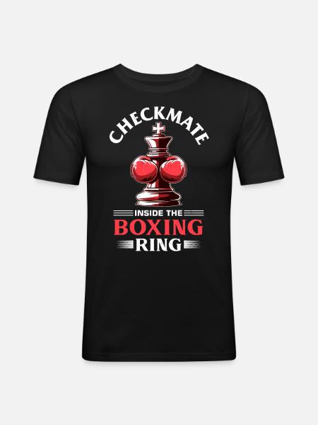Boxe d’échecs - T-shirt près du corps Homme - noir
