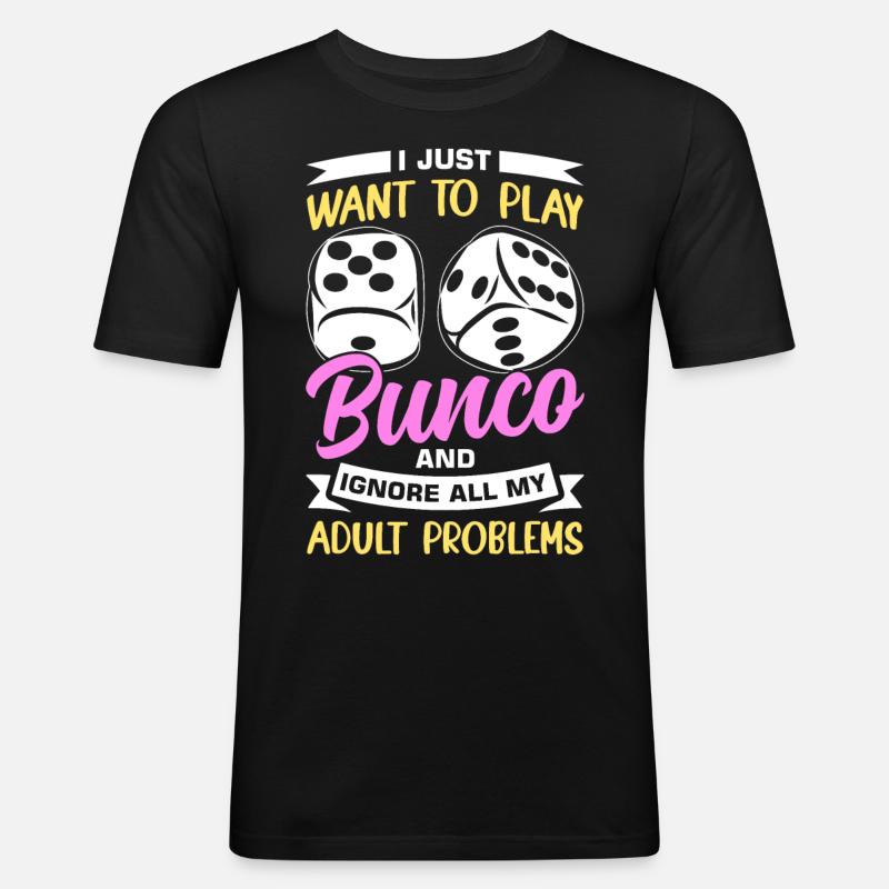 Bunco - Männer Slim Fit T-Shirt - Schwarz