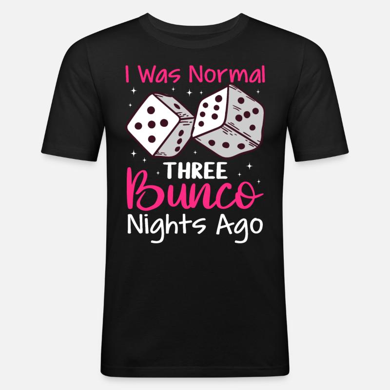 Bunco - Männer Slim Fit T-Shirt - Schwarz