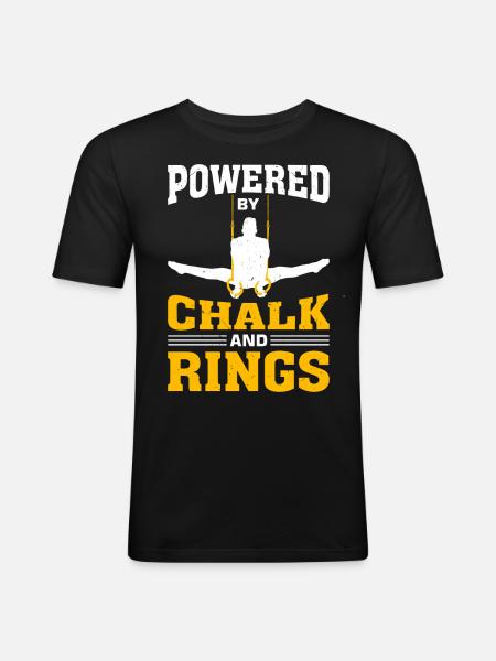 Ring Gymnastics Gymnastics - Men's Slim Fit T-Shirt - black