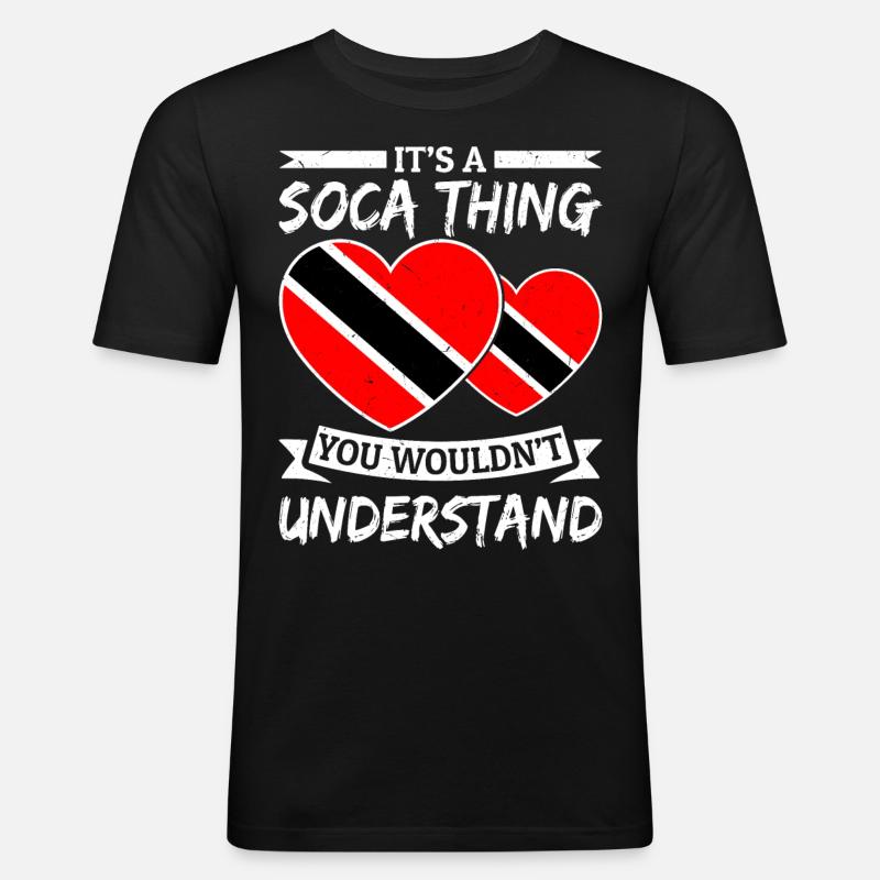 Soca Dance Trinité-et-Tobago - T-shirt près du corps Homme - noir