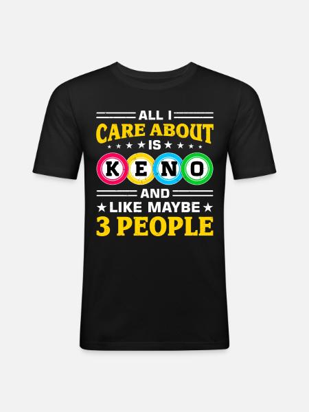 Keno - Men's Slim Fit T-Shirt - black