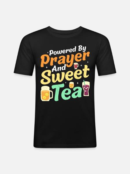 Sweet Tea - Men's Slim Fit T-Shirt - black