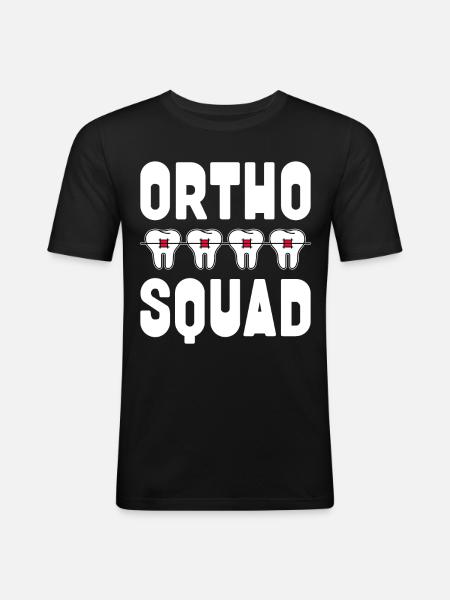 Braces orthodontist - Men's Slim Fit T-Shirt - black