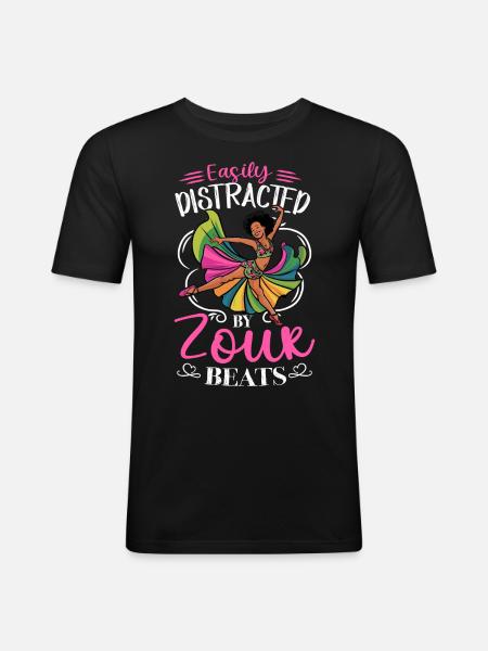 Funny Zouk Dancer Saying - Men's Slim Fit T-Shirt - black