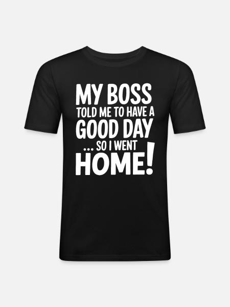 Office Humor - Men's Slim Fit T-Shirt - black