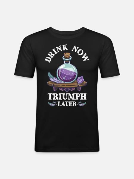 Potion Fantasy Enthousiaste RPG Gamer - T-shirt près du corps Homme - noir