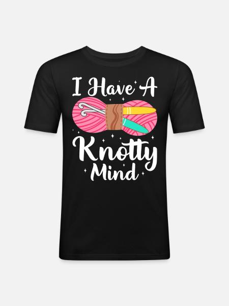 Haken - Mannen slim fit T-shirt - zwart