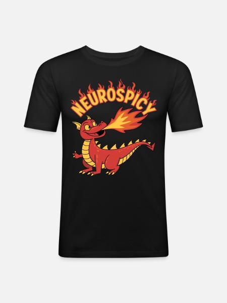 Neurospicy - Men's Slim Fit T-Shirt - black