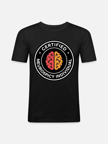 Neurospicy - Men's Slim Fit T-Shirt - black