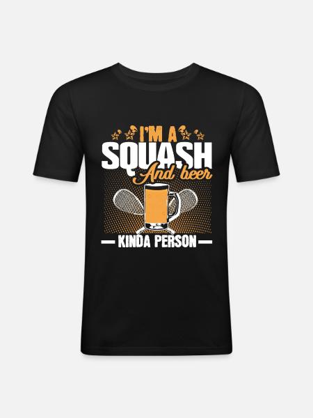 Squash Squash Ball Tournament - Men's Slim Fit T-Shirt - black