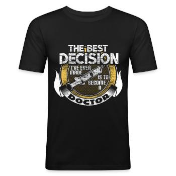 Doctor Doctors Hospital Gift - Men's Slim Fit T-Shirt - black - Front - Nik (191cm)