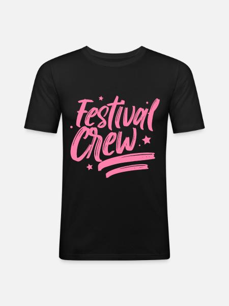 Festival Team Music Festival-goers Festivals - Men's Slim Fit T-Shirt - black