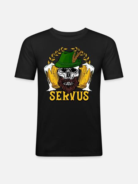 Servus - Men's Slim Fit T-Shirt - black