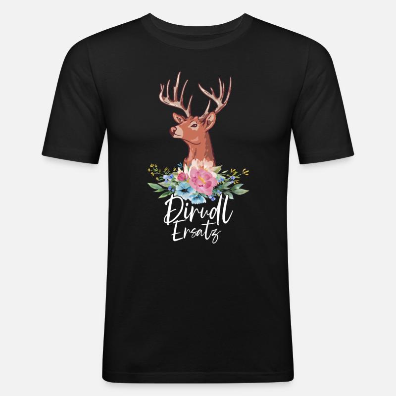 Dirndl Replacement - Men's Slim Fit T-Shirt - black