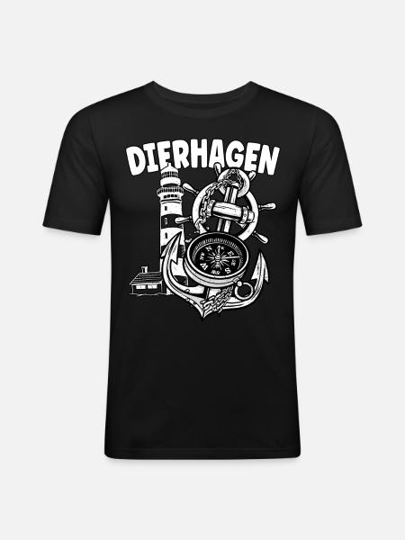 Dierhagen - Men's Slim Fit T-Shirt - black