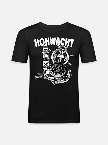 Hohwacht - Men's Slim Fit T-Shirt - black