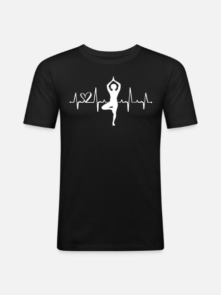 Yoga - Men's Slim Fit T-Shirt - black