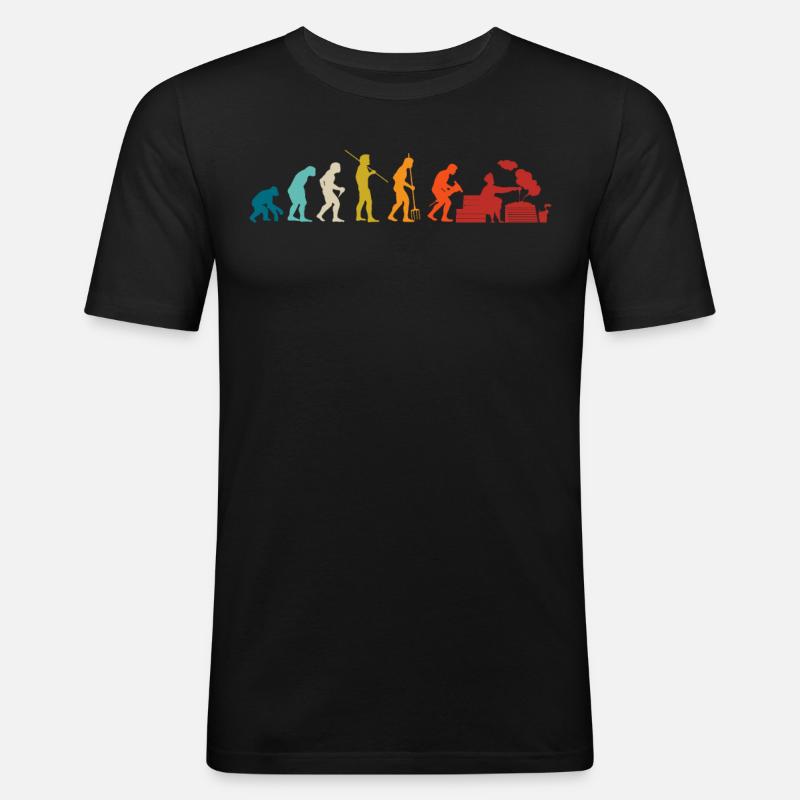 Sauna - Männer Slim Fit T-Shirt - Schwarz